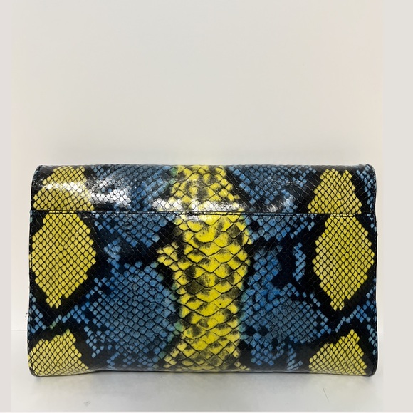 MILLY SNAKESKIN SHOULDER CLUTCH BAG NWT - Picture 5 of 7